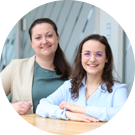Kerstin Glökler und Rebecca Hilebrand Kerstin Glökler und Rebecca Hilebrand